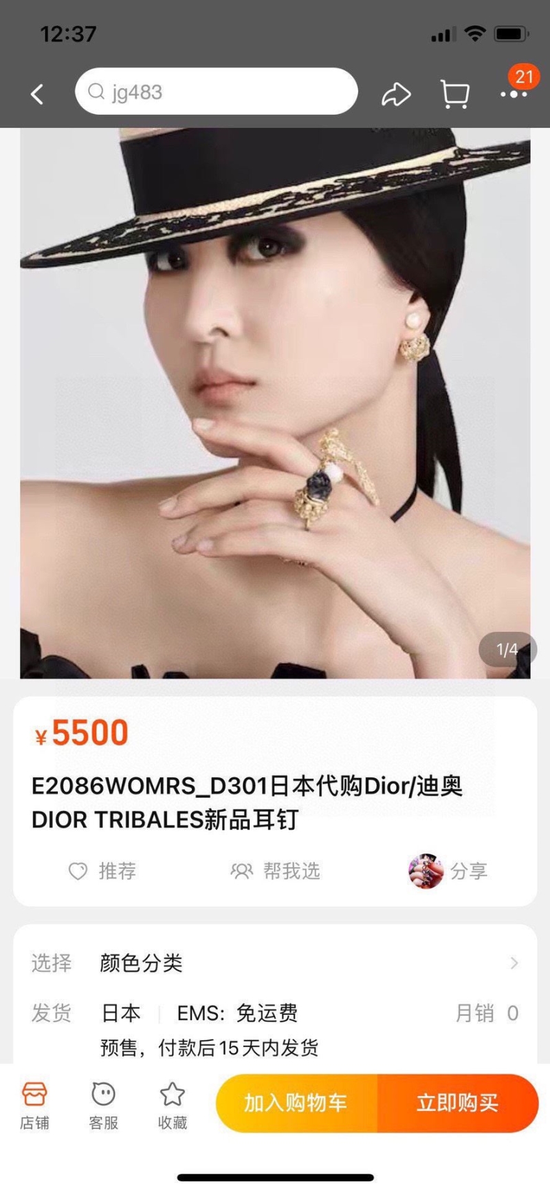 Christian Dior Earrings